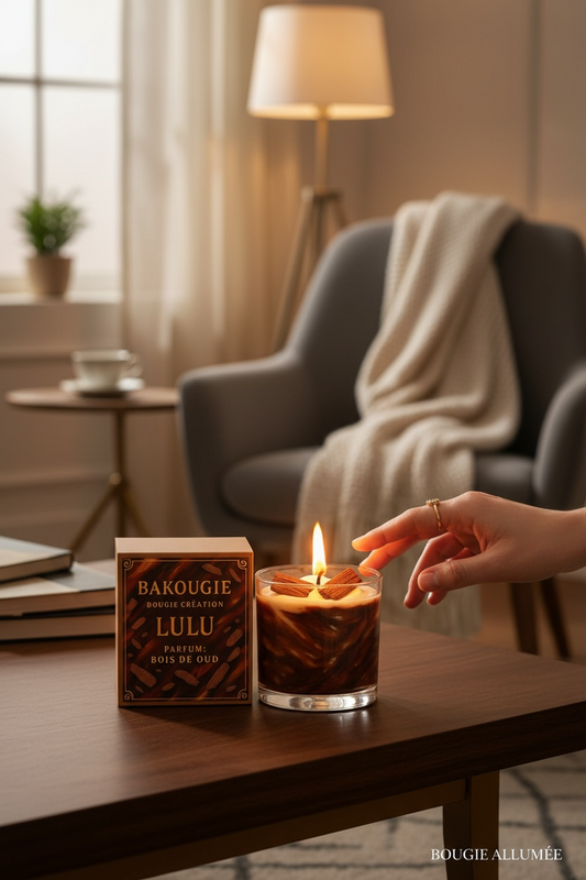 Bougie parfumée bois de oud | Lulu