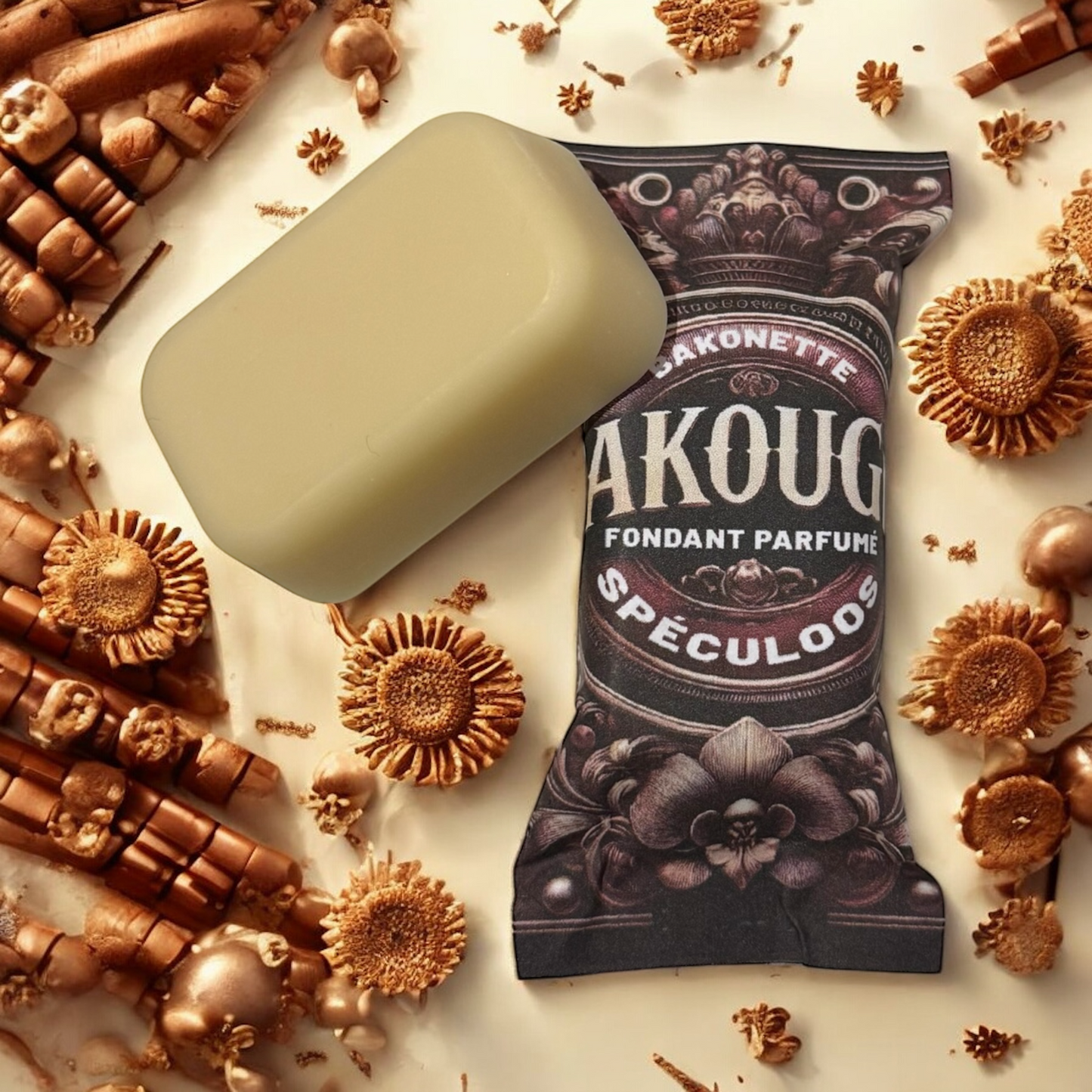 Fondant de cire parfumée speculoos, 30h de diffusion de parfum, cire végétale et parfum Français