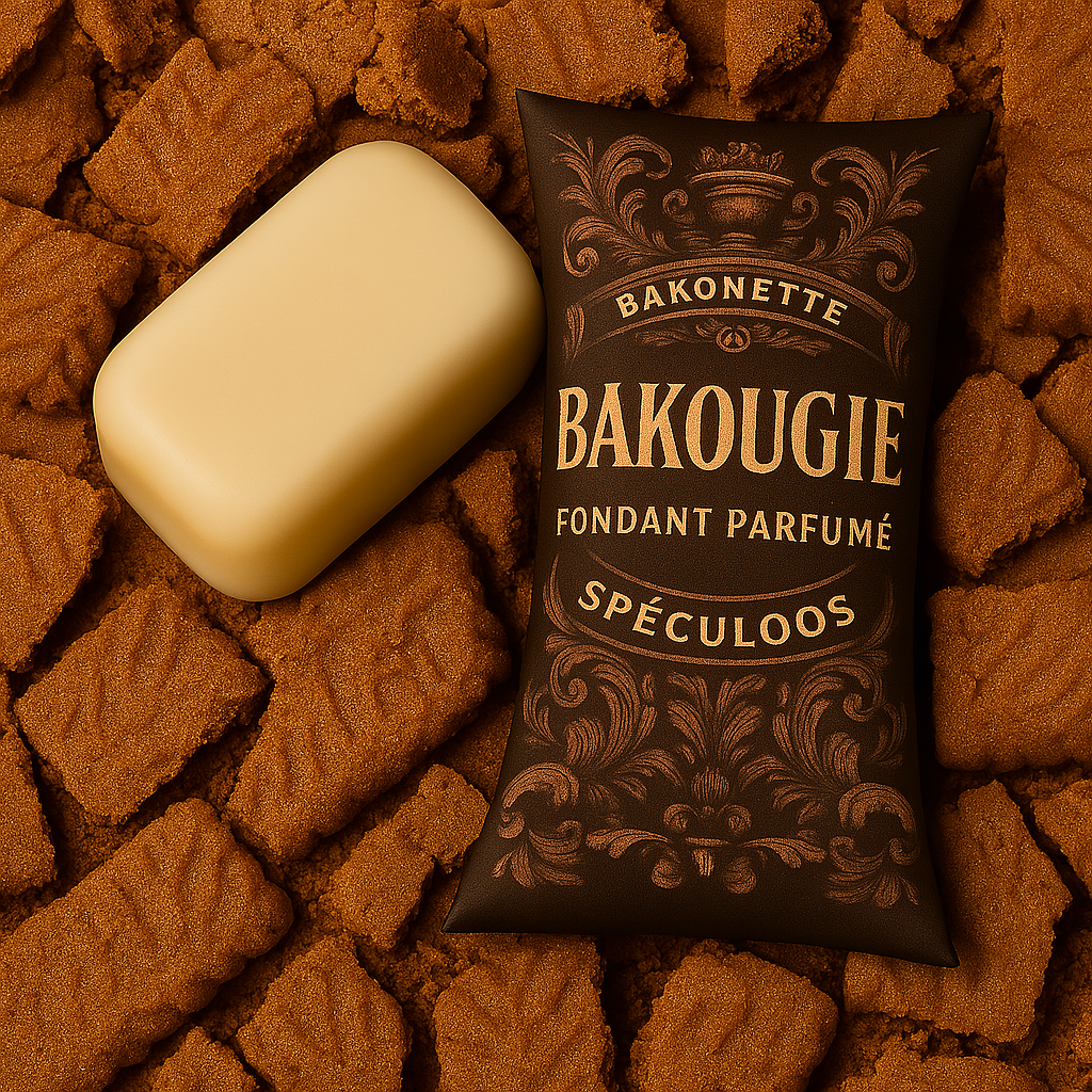 Fondant de cire parfumée speculoos, 30h de diffusion de parfum, cire végétale et parfum Français