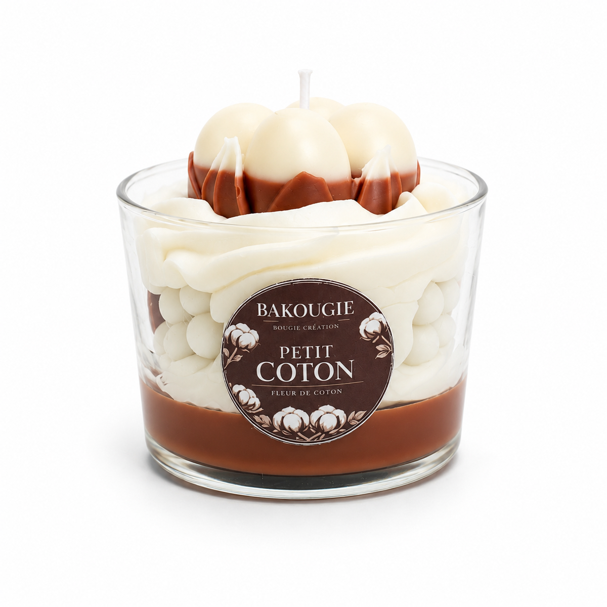 Bougie parfumée fleur de coton Petit Coton — Bakougie