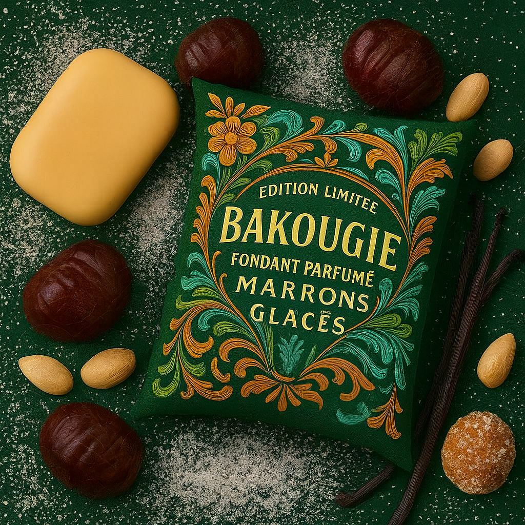 Fondant de cire parfumée Marrons glacés, cire végétale et parfum Français. 30H de diffusion de parfum.