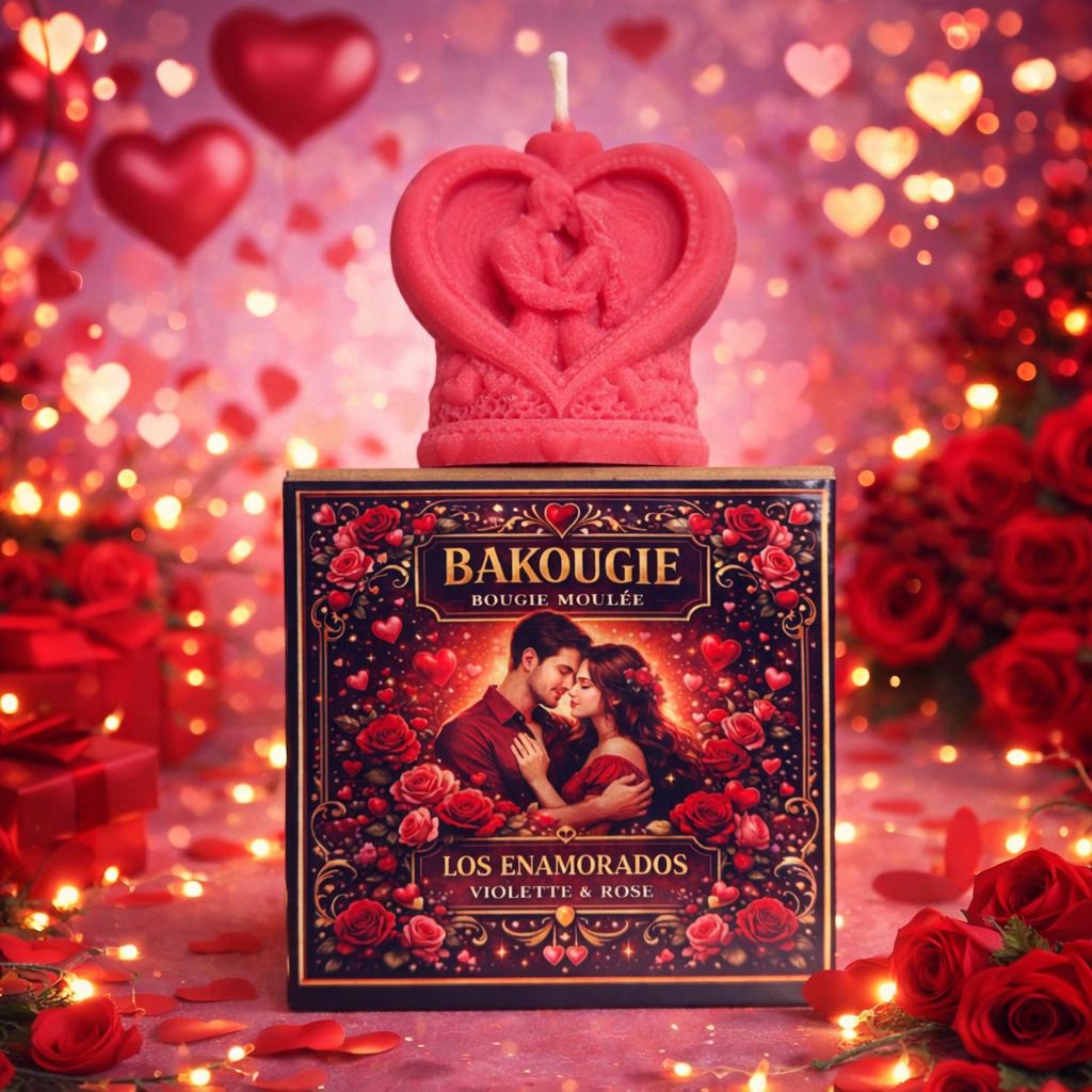 Bougie parfumée Violette & Rose | Los enamorados