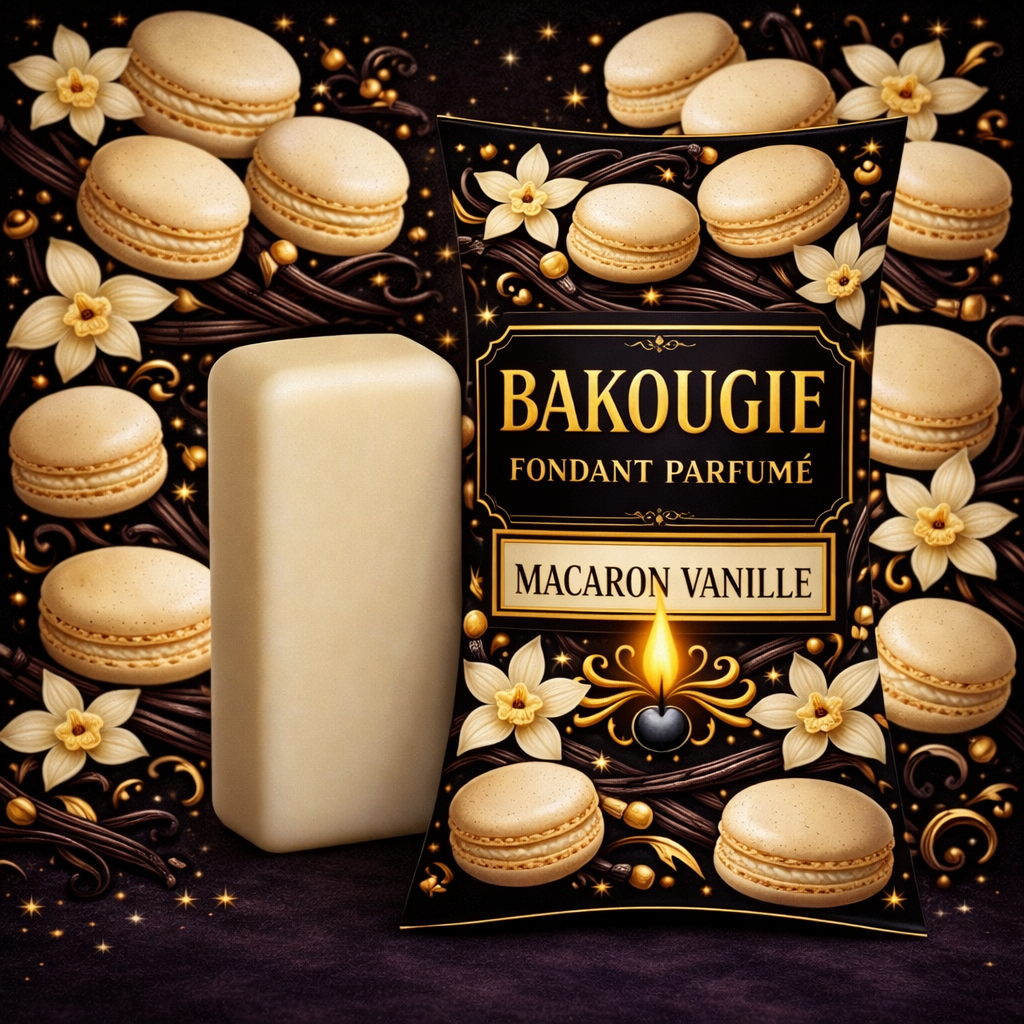 Fondant parfumé macaron vanille | Bakonette