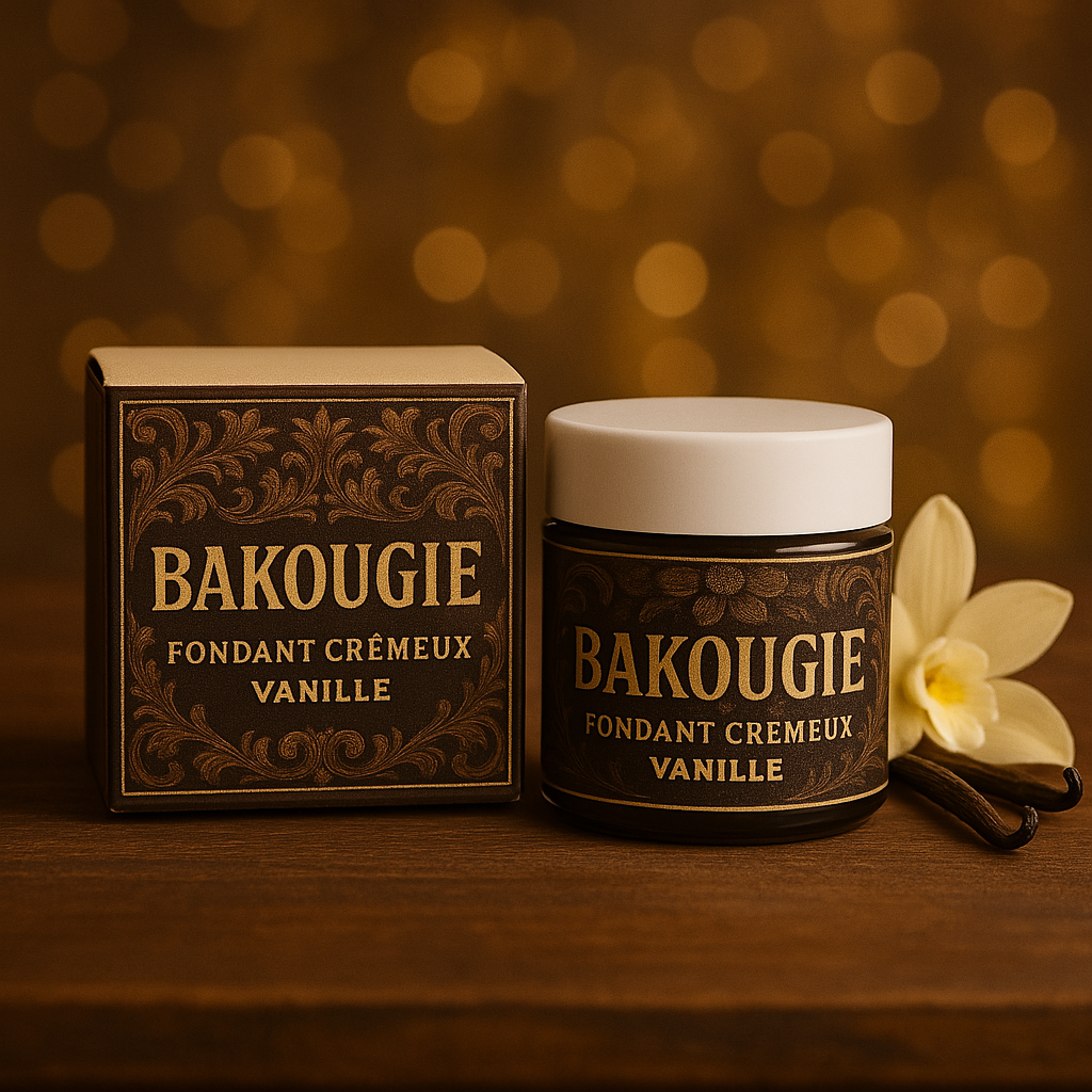 Fondant de cire végétale parfumée vanille format crémeux de 50g pour 50h de diffusion de parfum