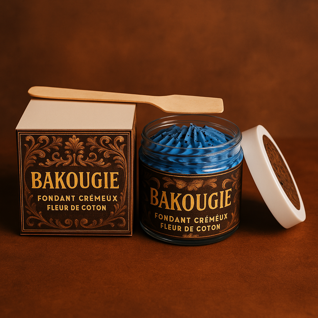 Fondant de cire végétale parfumée fleur de coton format crémeux de 50g pour 50h de diffusion de parfum