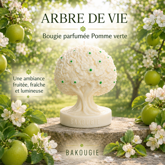 Bougie parfumée Pomme verte Arbre de vie Bakougie — vue complémentaire 2