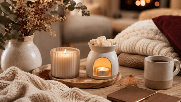 Bougie et fondants parfumés pour une ambiance cocooning d’automne et d’hiver