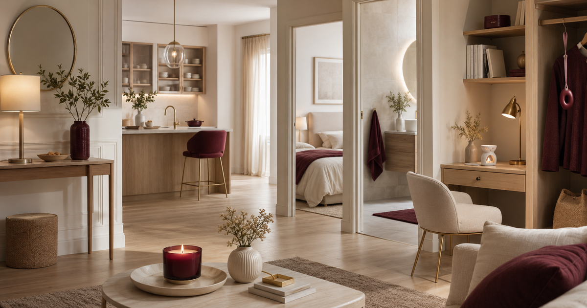 Maison aux ambiances parfumées adaptées au salon, à la cuisine, à la chambre, à la salle de bain et au bureau