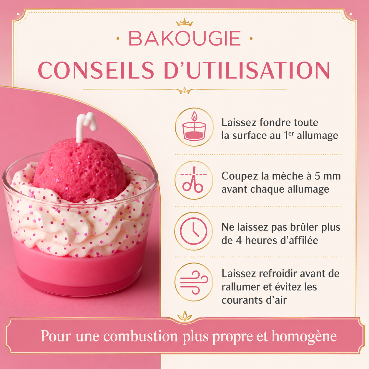 Bougie parfumée cheese cake fruits rouges | Bakolor