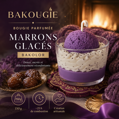 Bougie parfumée marrons glacés | Bakolor