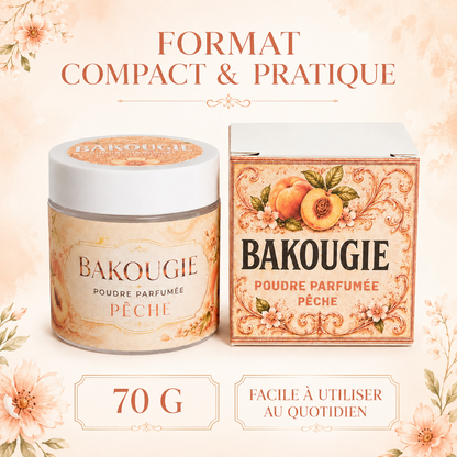 Poudre parfumée aspirateur et poubelle | Pêche