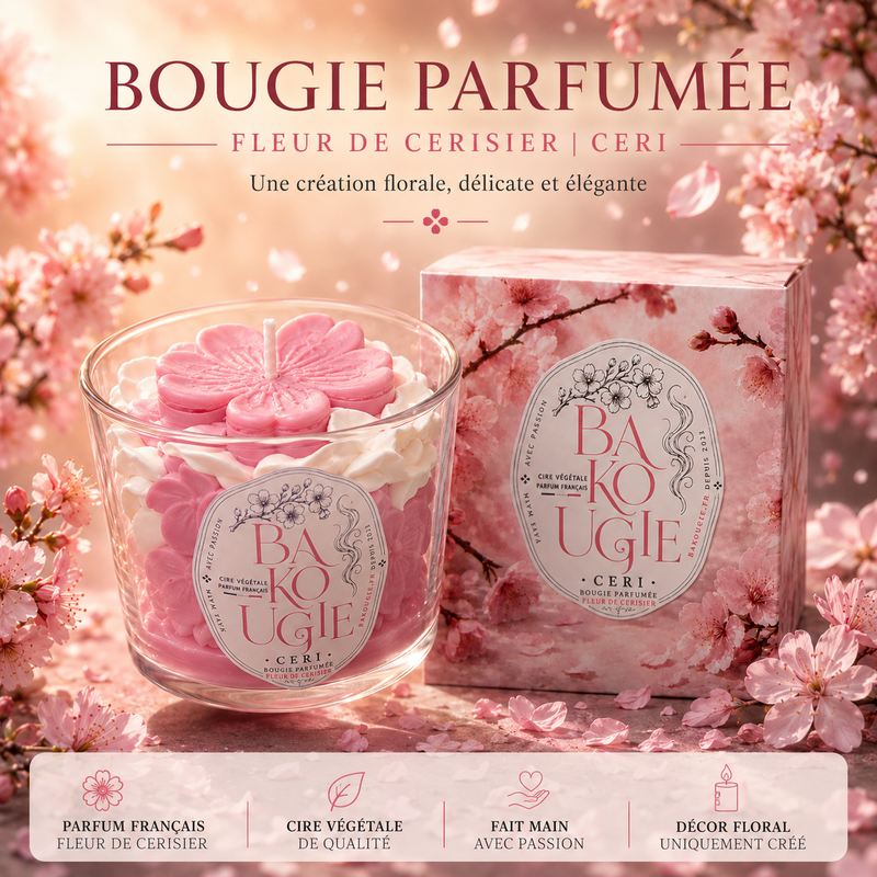Bougie parfumée fleur de cerisier | CERI