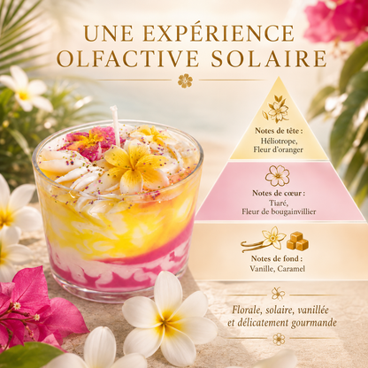 Bougie parfumée fleur de tiaré | Tiara
