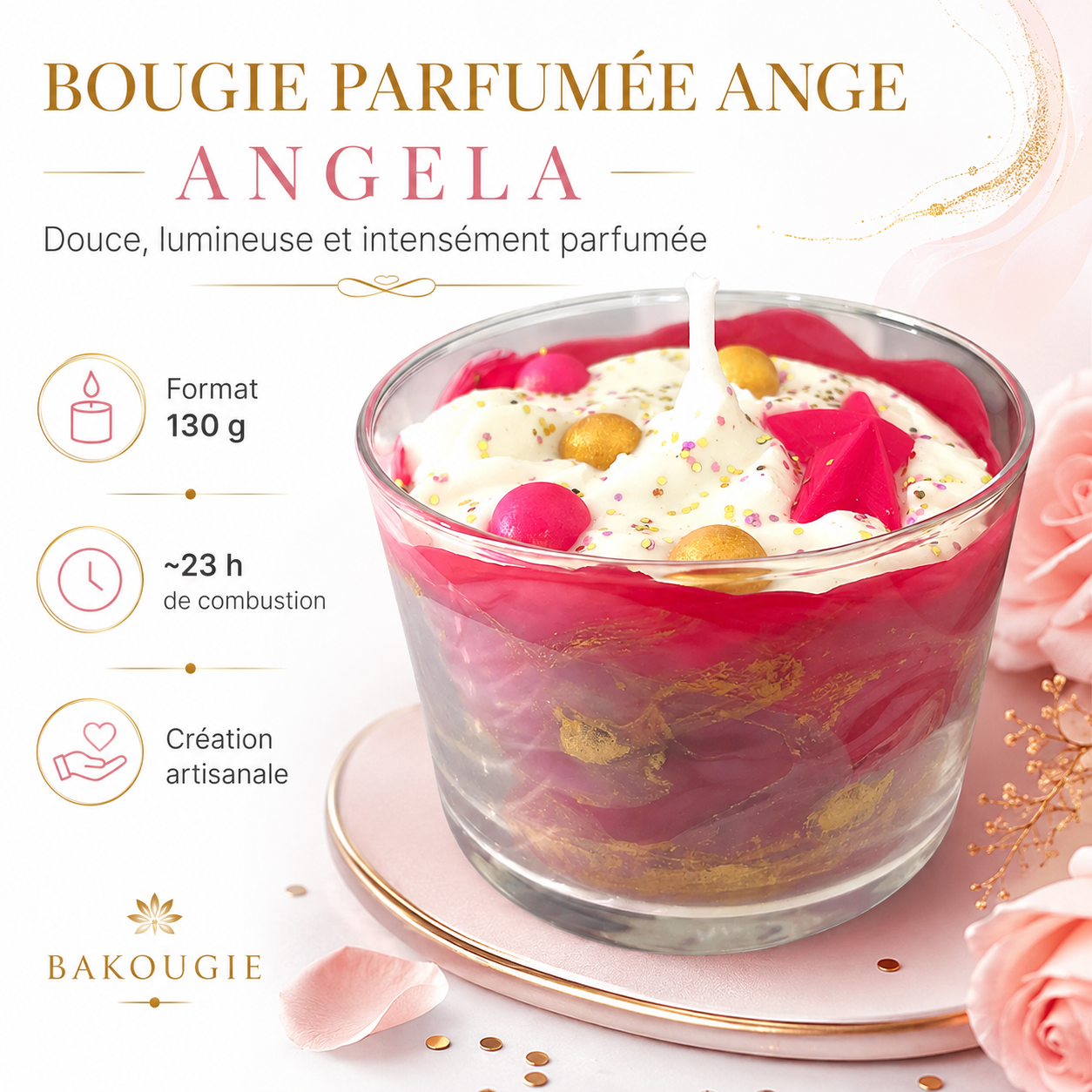 Bougie parfumée Ange | Angela