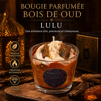 Bougie parfumée bois de oud | Lulu
