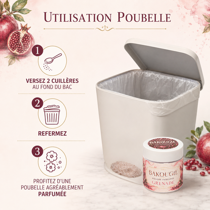 Poudre parfumée aspirateur et poubelle | Grenade
