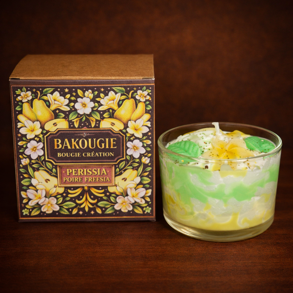 Bougie parfumée poire freesia | Perissia