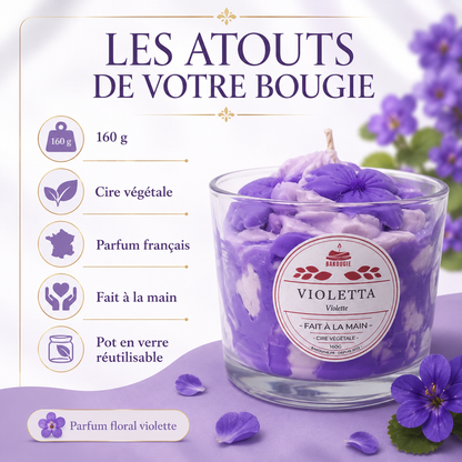 Bougie parfumée violette | Violetta