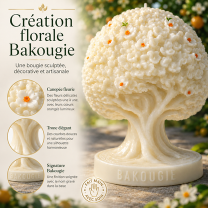Bougie parfumée fleur d'oranger | Arbre de vie