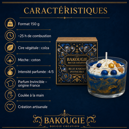 Bougie parfumée Invincible | Blue Knight