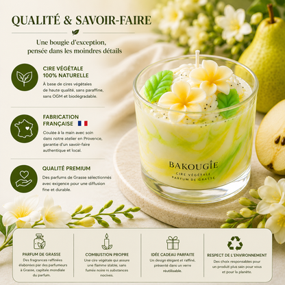 Bougie parfumée poire freesia | Perissia
