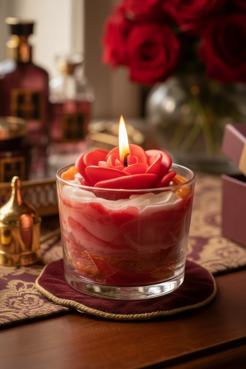 Bougie parfumée Immortelle | Rosa inmortal