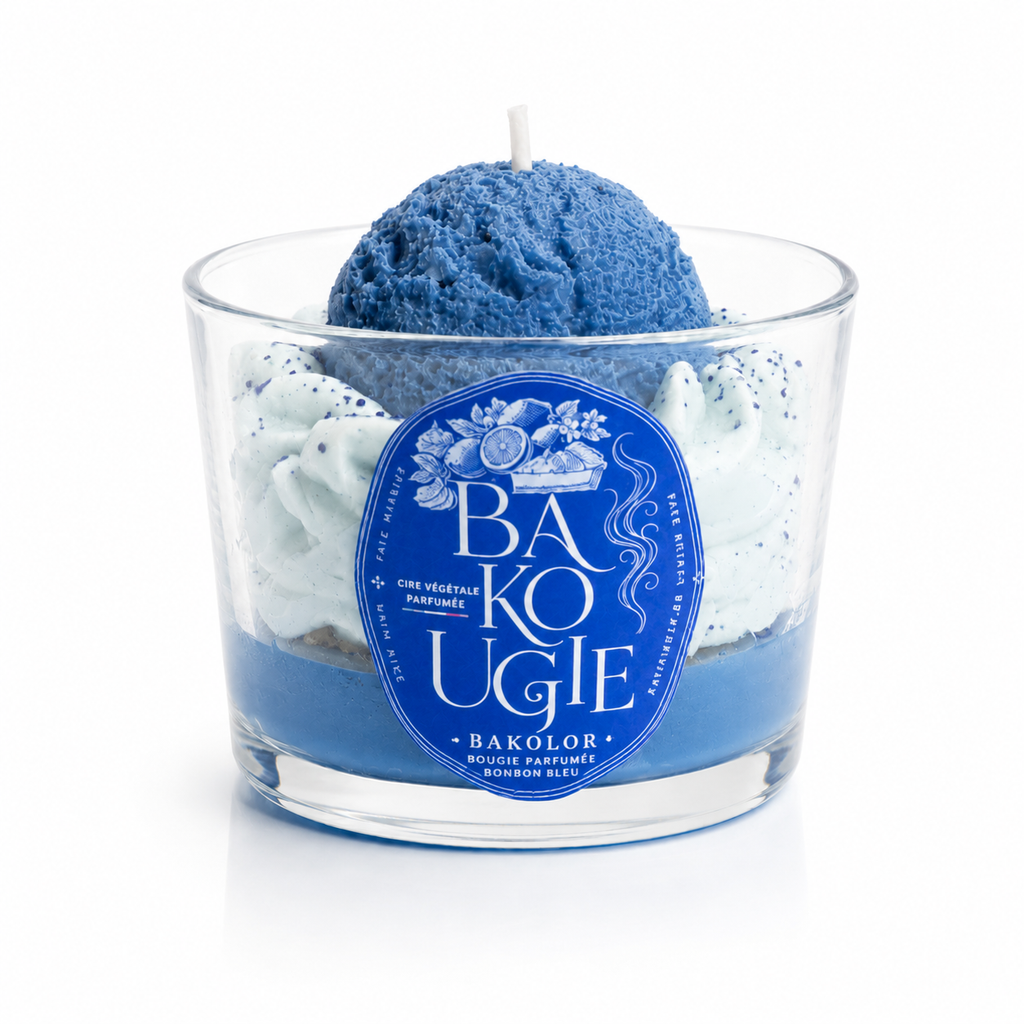 Bougie parfumée Bonbon bleu | Bakolor