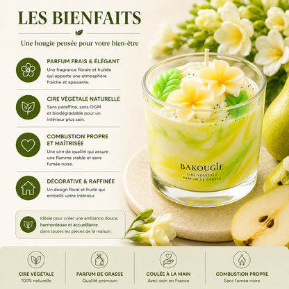 Bougie parfumée poire freesia | Perissia