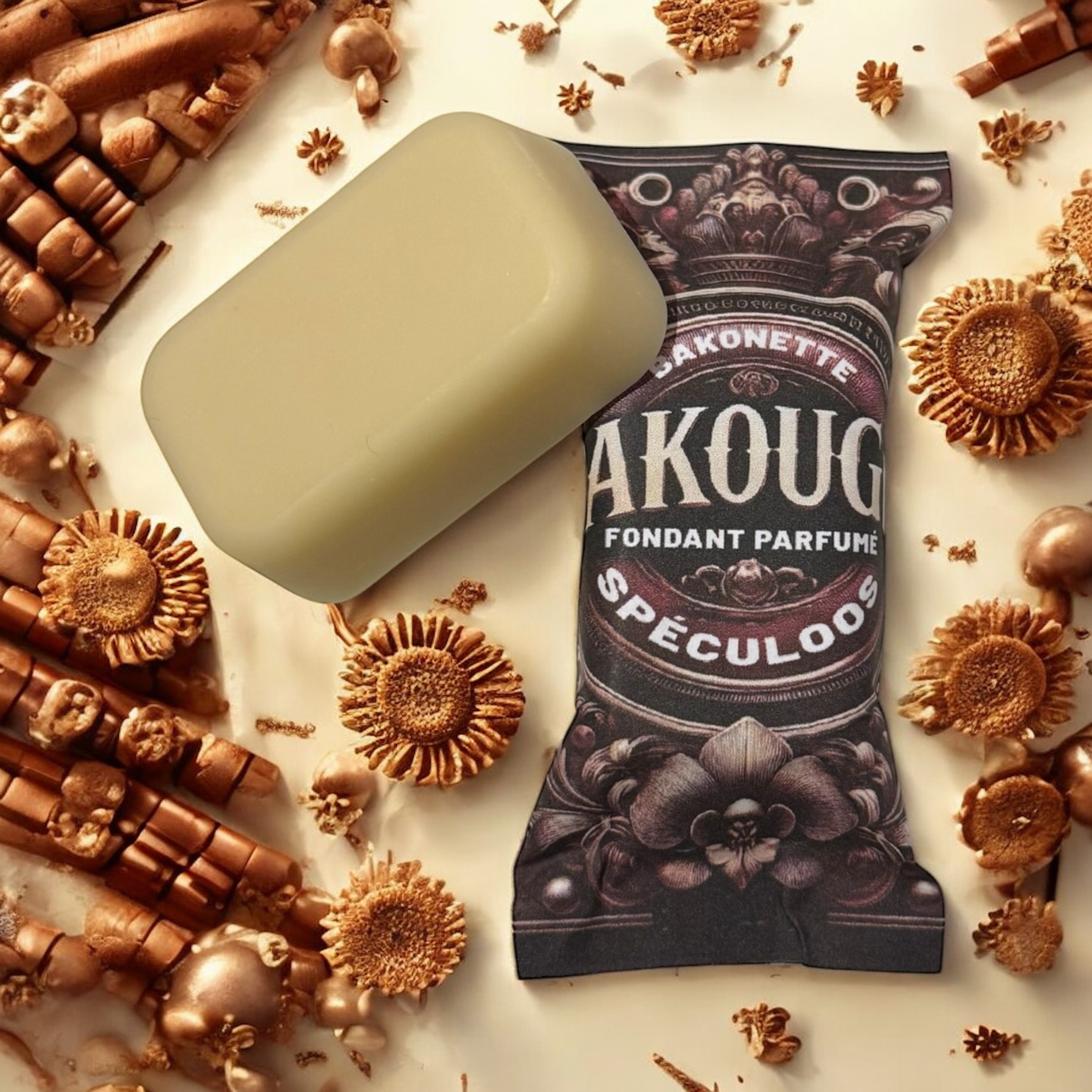Fondant de cire parfumée speculoos, 30h de diffusion de parfum, cire végétale et parfum Français 