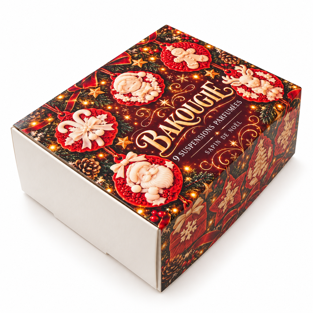 9 suspensions parfumées pour sapin de Noël Bakougie – vue complémentaire 30
