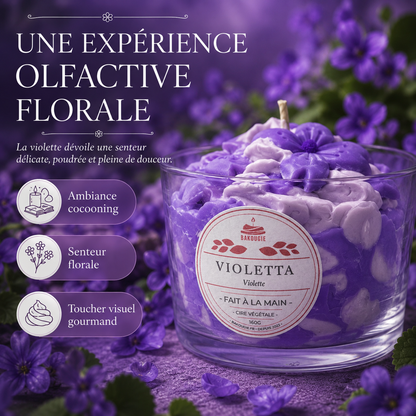 Bougie parfumée violette | Violetta