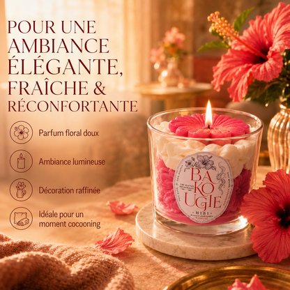 Bougie parfumée hibiscus | HIBI