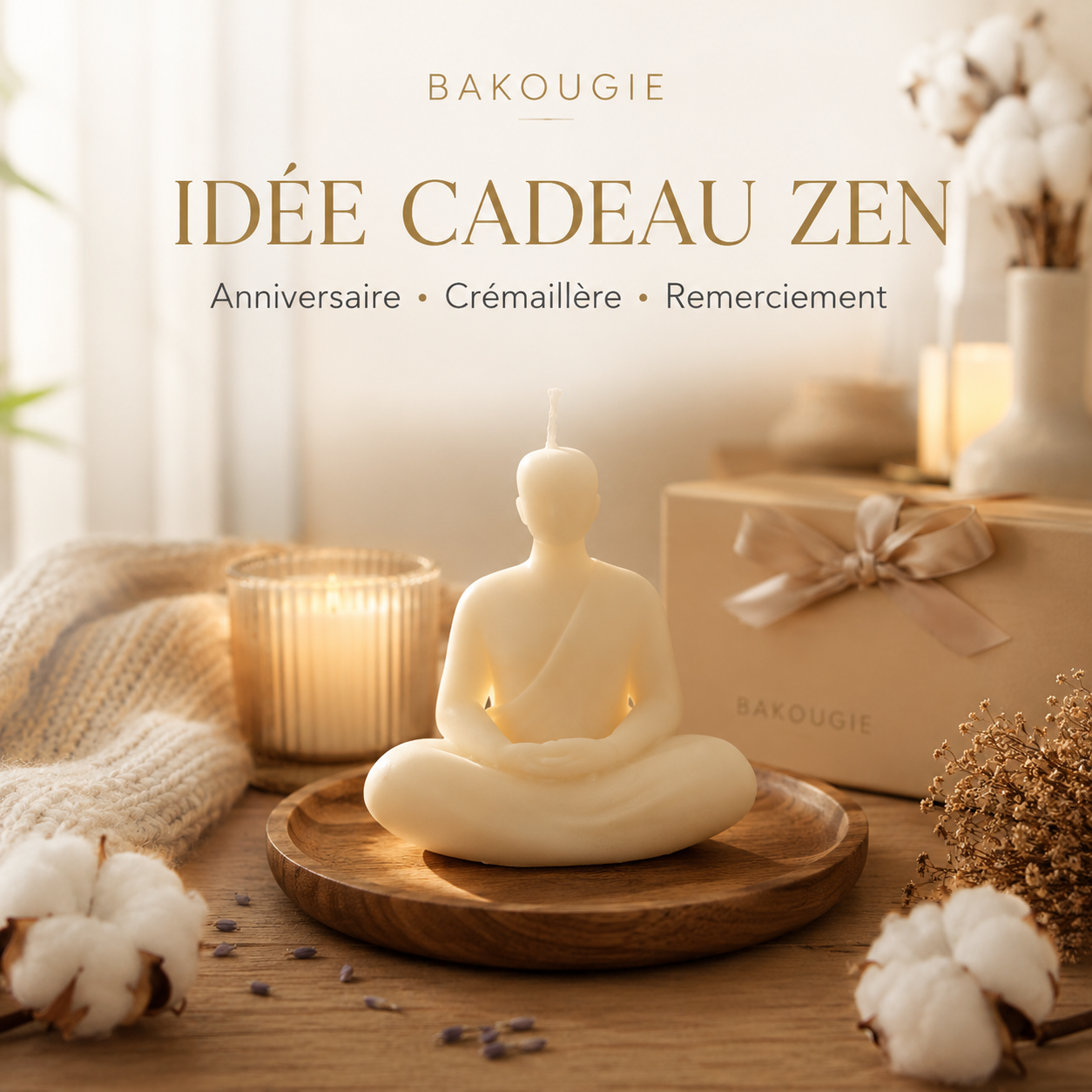 Bougie parfumée fleur de coton Statue — vue complémentaire 6