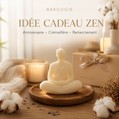 Bougie parfumée fleur de coton | Statue