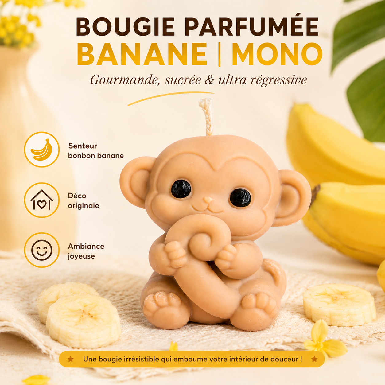 Bougie parfumée banane | Mono