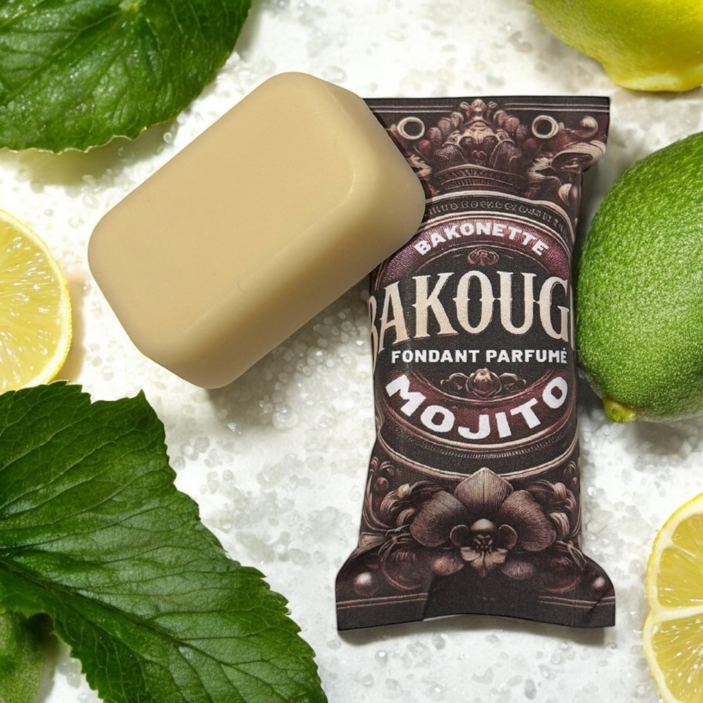 Fondant de cire parfumée mojito, 30h de diffusion de parfum, cire végétale et parfum Français 