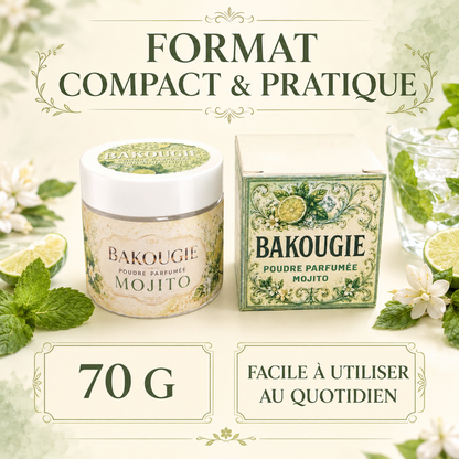 Poudre parfumée aspirateur et poubelle | Mojito