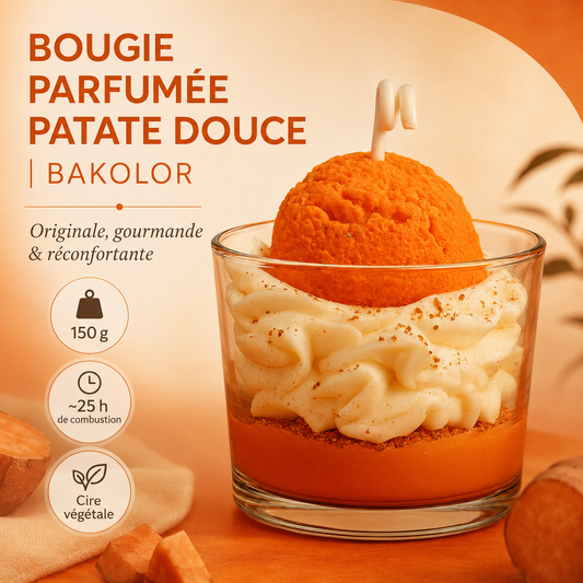 Bougie parfumée patate douce | Bakolor