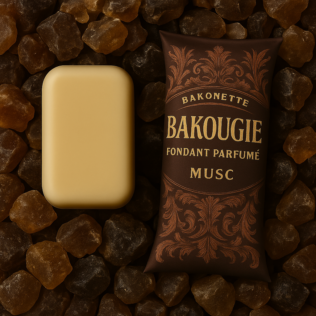Fondant de cire parfumée musc, 30h de diffusion de parfum, cire végétale et parfum Français 