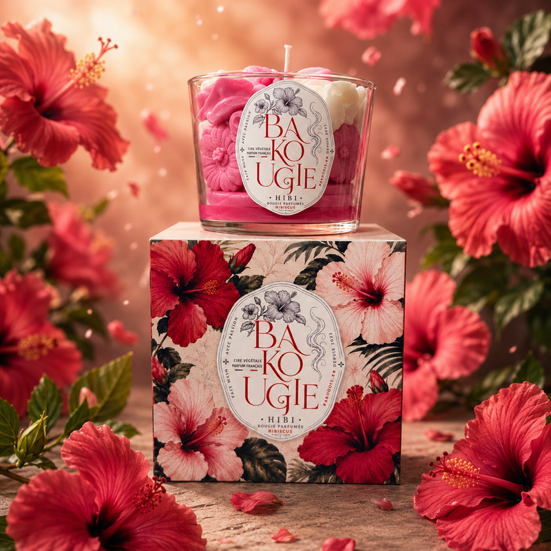 Bougie parfumée hibiscus | HIBI