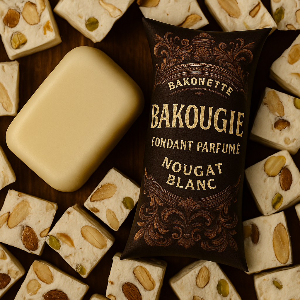 Fondant de cire parfumée nougat blanc, 30h de diffusion de parfum, cire végétale et parfum Français 