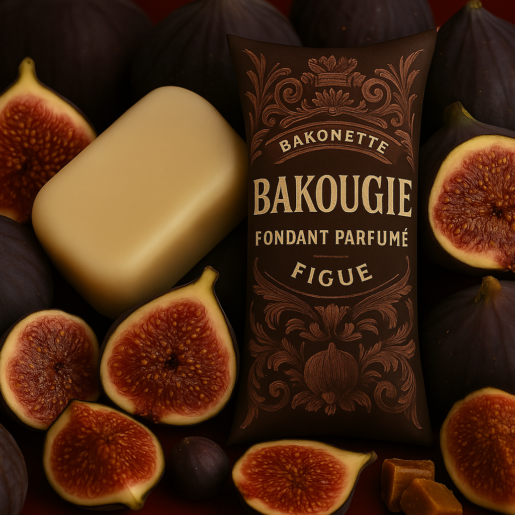 Fondant de cire parfumée figue, 30h de diffusion de parfum, cire végétale et parfum Français 