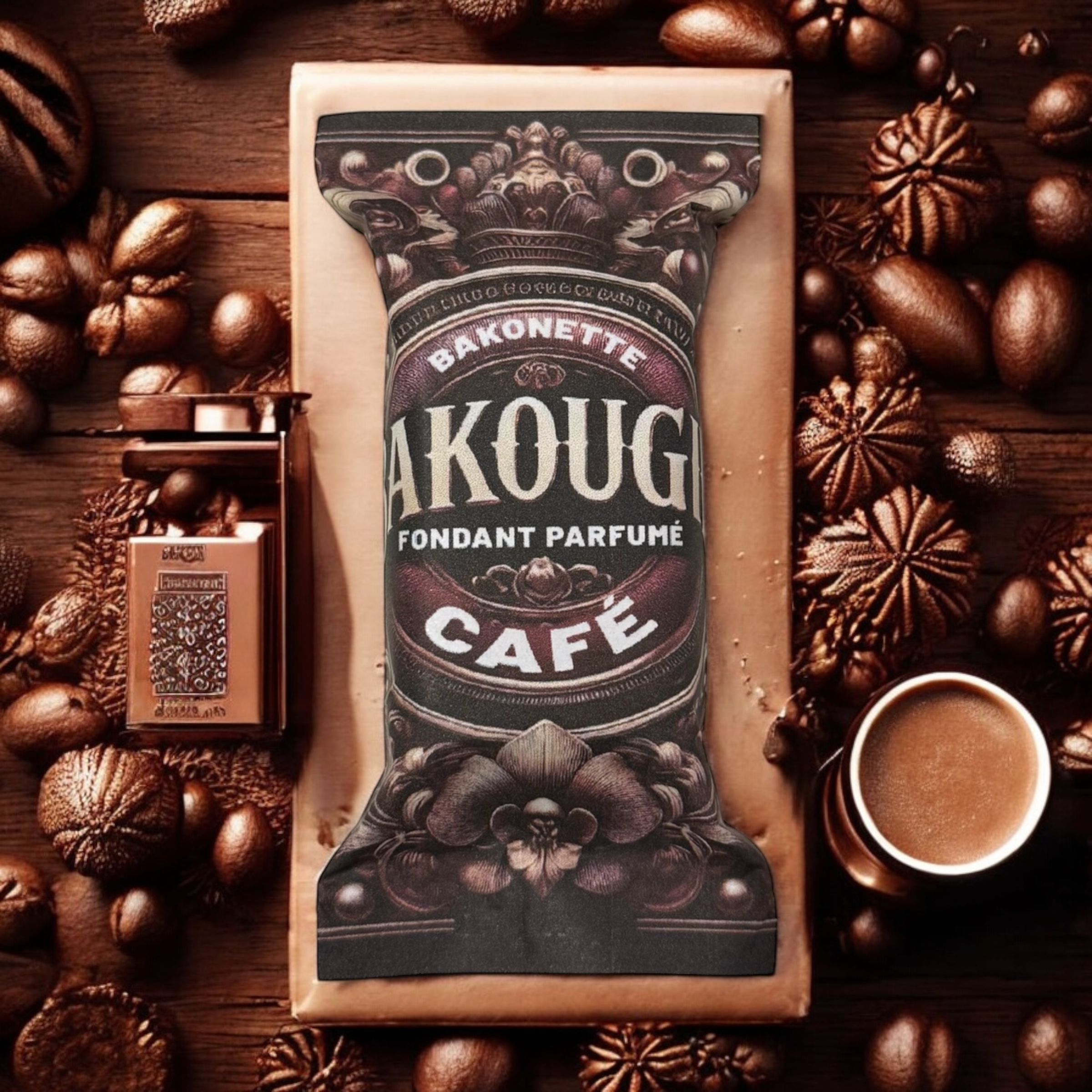 Fondant de cire parfumée café, 30h de diffusion de parfum, cire végétale et parfum Français 