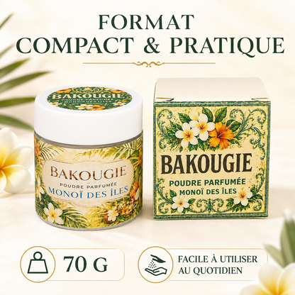 Poudre parfumée aspirateur et poubelle | Monoï des îles