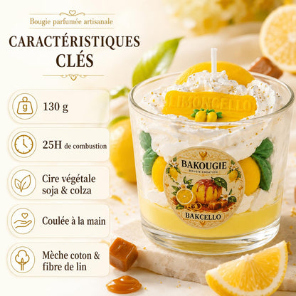 Bougie parfumée Limoncello | Bakcello
