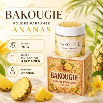 Poudre parfumée aspirateur et poubelle | Ananas