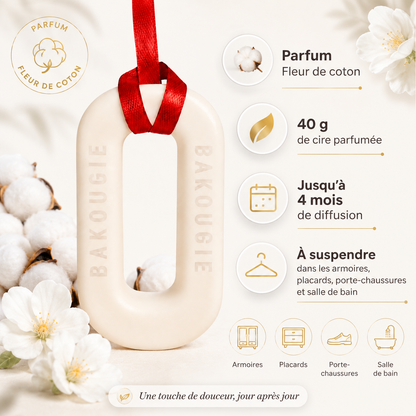 Suspension parfumée | Fleur de coton
