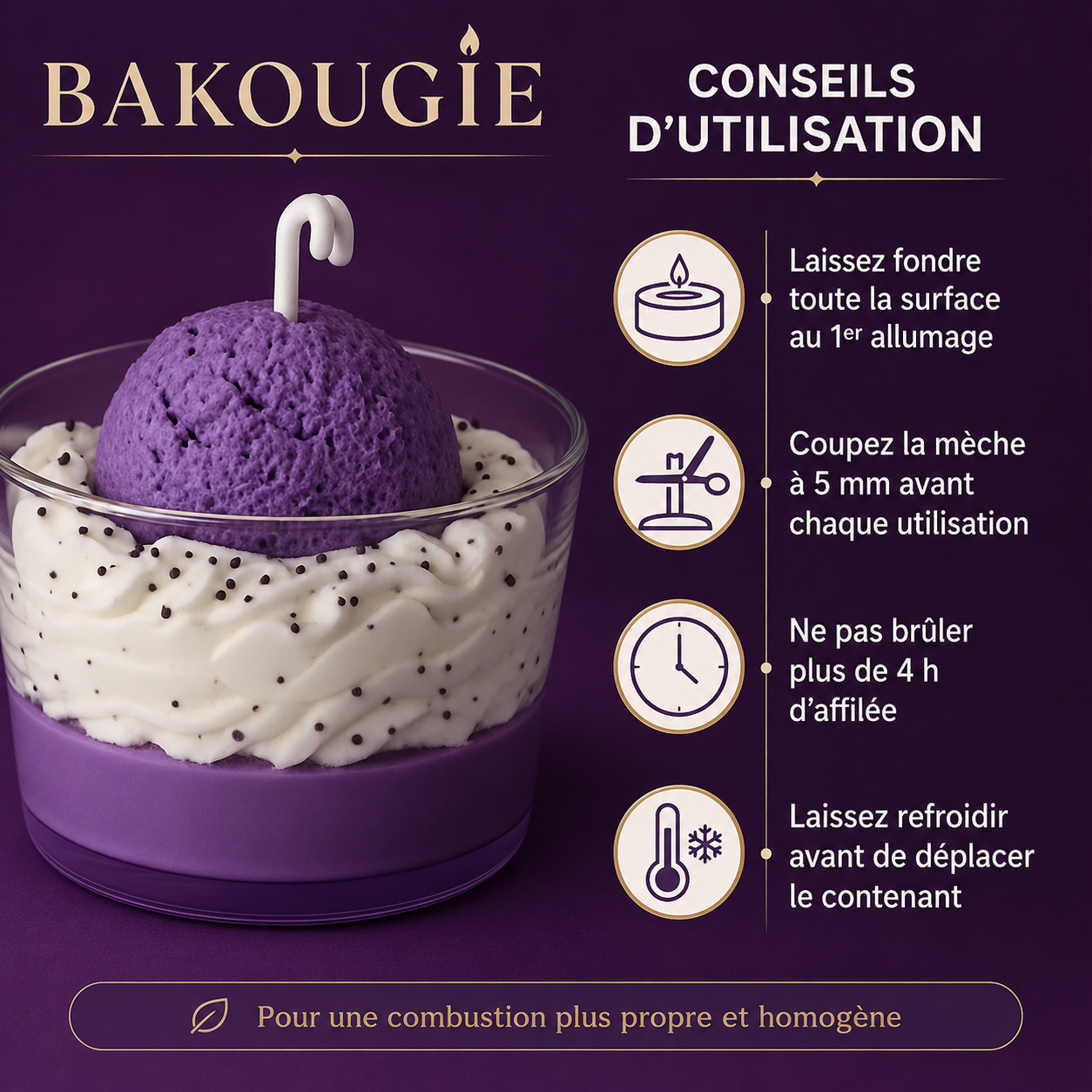 Bougie parfumée marrons glacés | Bakolor