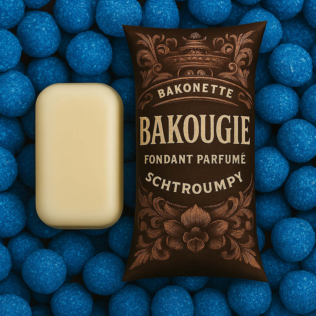 Fondant de cire parfumée bonbon Schtroumpy, 30h de diffusion de parfum, cire végétale et parfum Français 