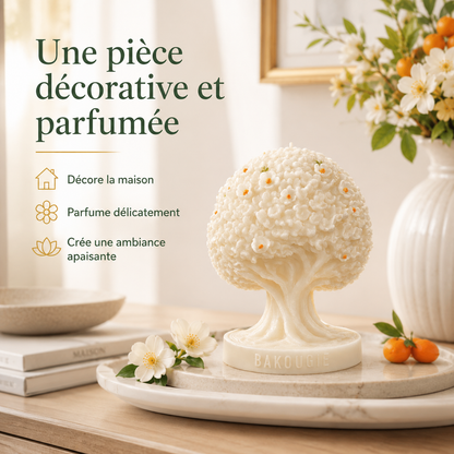 Bougie parfumée fleur d'oranger | Arbre de vie